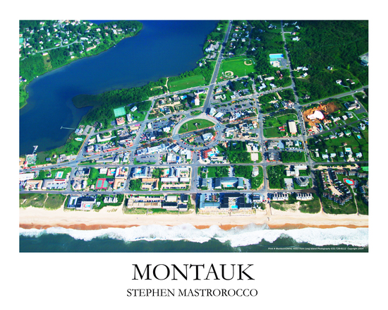 Montauk Town Circle Print# 4030