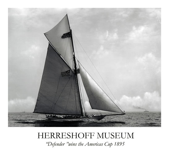 Herreshoff Museum Defender Wins the Americas Cup 1895 Print# 6003A